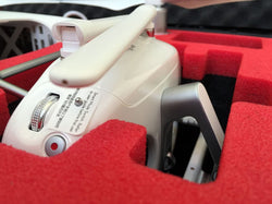 Professioneller Koffer - Transportkoffer passend für DJI Phantom 4 Professional Plus und Obsidian mit Platz für 6 Akkus + Zubehör - MC-CASES - Made in Germany - Outdoor Koffer - IP67 Wasserdicht